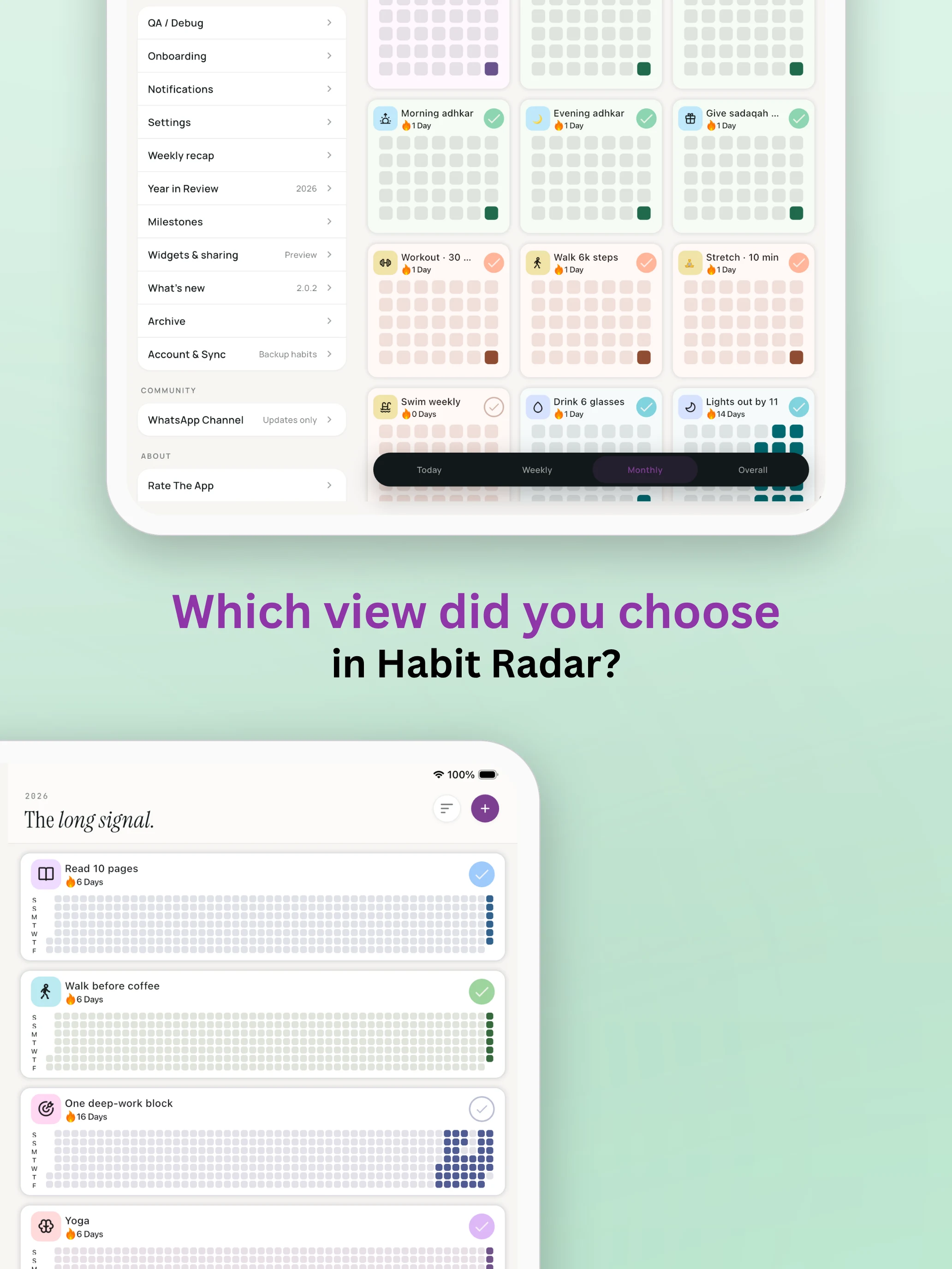 Habit Tracker - Habit Radar screenshot